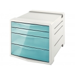 Esseltte 626284 - Fichero de sobremesa, 4 cajones, color azul
