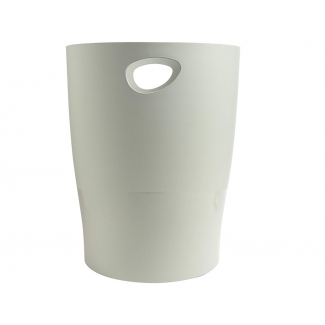 Exacompta 45306D - Papelera de plástico, 15 litros, color gris opaco
