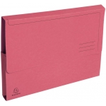 Exacompta 47676E - Subcarpeta de cartulina reciclada, A4, 290 gr/m2, color rosa, con bolsa y solapa