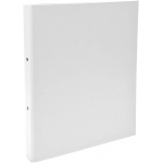 Exacompta 54378E - Carpeta de anillas, 2 anillas redondas de 30 mm, cartón forrado, tamaño A4, color blanco