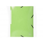 Exacompta 55823E - Carpeta de cartón con gomas, con tres solapas, tamaño A4+, color verde claro