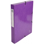 Exacompta 59926E - Carpeta de proyectos con gomas, tamaño A4, lomo de 40 mm, color violeta