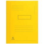 Exacompta Forever 445009E - Subcarpeta de cartulina reciclada, dos solapas, A4, 280 gr/m2, color amarillo