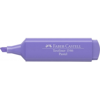 Faber-Castell 154656 - Rotulador fluorescente, punta biselada, color lila pastel