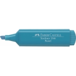 Faber-Castell 154658 - Rotulador fluorescente, punta biselada, color turquesa pastel
