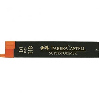 Faber-Castell Super-Polymer 120900 - Minas de grafito, 0,9 HB, estuche de 12 unidades