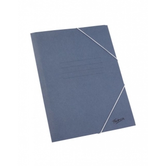 Fabrisa 18617 - Carpeta de cartón con gomas y solapas, tamaño folio, color azul