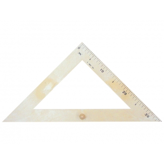 Faibo 233 - Escuadra de plástico para encerado, hipotenusa de 50 cm