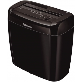 Fellowes 36C - Destructora de papel, corte en partículas, destruye hasta 6 hojas, papelera de 12 litros
