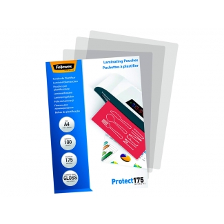 Fellowes 5308703 - Fundas para plastificar, A4, 175 micras, caja de 100