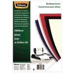 Fellowes 5378006 - Tapa de encuadernación, A4, color blanco, cartón brillo de 250 gramos, paquete de 100