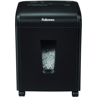 Fellowes 62MC - Destructora de papel, corte en partículas, destruye hasta 10 hojas, papelera de 19 litros