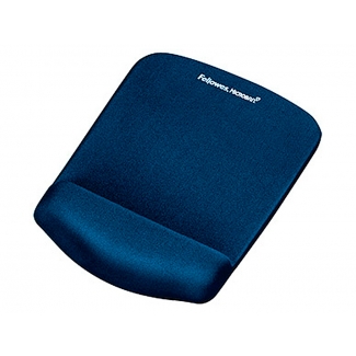 Fellowes 9287302 - Alfombrilla para ratón, con reposamuñecas de gel, color azul