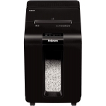 Fellowes Automax 100M - Destructora de papel, corte en partículas, destruye hasta 10 hojas, con autoalimentación, papelera de 23 litros