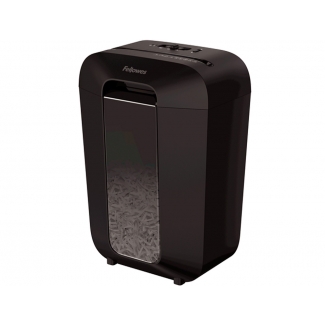 Fellowes LX-70D - Destructora de papel, corte en partículas, destruye hasta 11 hojas, papelera de 18 litros