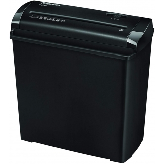 Fellowes P-25S - Destructora de papel, corte en tiras, destruye hasta 5 hojas, papelera de 11 litros