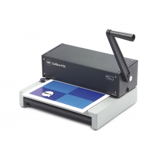 Gbc IB277009 - Encuadernadora manual para espiral metálico, paso 5:1, perfora hasta 15 hojas, tamaño A4 y folio