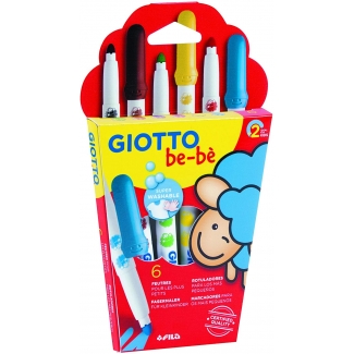 Giotto Super Bebe 469800 - Rotuladores de colores, caja de 6 colores