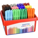 Giotto Turbo Color School Pack 523800 - Rotuladores de colores, pack de 144 unidades, 12 colores surtidos