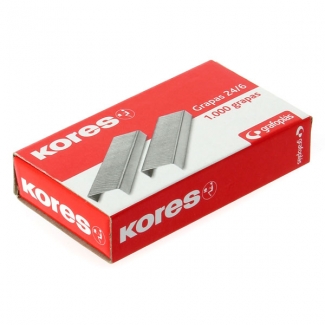 Kores 900 - Grapas Nº 22/6 - 24/6, galvanizadas, caja de 1.000