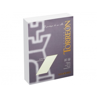 Guarro Torreón - Papel verjurado, tamaño A4, 90 gr/m2, color ahuesado, paquete de 100 hojas