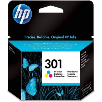 HP 301 - Cartucho de tinta original CH562EE, tricolor