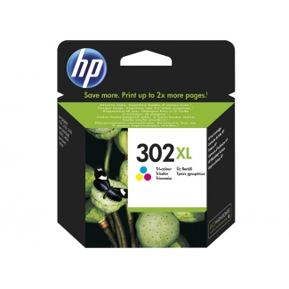 HP 302 XL - Cartucho de tinta original F6U67AE, tricolor