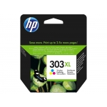 HP 303 XL- Cartucho de tinta original T6N03AE, tricolor