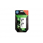HP 338 - Cartucho de tinta original CB331EE, negro, pack de 2