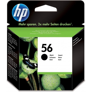 HP 56 - Cartucho de tinta original C6656AE, negro