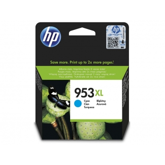 HP 953 XL - Cartucho de tinta original F6U16AE, cían