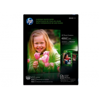 Hp Q2510A - Papel fotográfico, brillo, tamaño A4, 200 gramos, paquete de 100 hojas