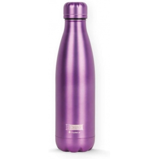 I-Drink ID0023 - Botella térmica, 500 ml, color morado metalizado