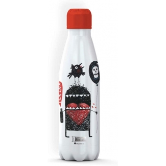 I-Drink ID0084 - Botella térmica, 500 ml, diseño monster