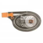 Ingraf 330645 - Cinta correctora, 5 mm x 12 m, aplicación lateral 