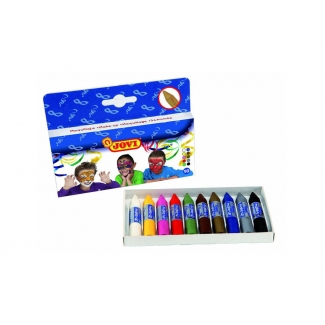 Jovi 176 - Pintura de cara, caja de 10 colores surtidos, barra de 5,6 gr