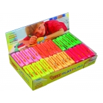 Jovi 70F - Plastilina, pastillas de 50 grs, caja de 30 unidades, colores fluorescentes surtidos