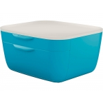 Leitz 53570061 - Fichero de sobremesa, 2 cajones, color azul