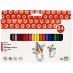 Liderpapel BD26 - Ceras duras, caja de 24 colores