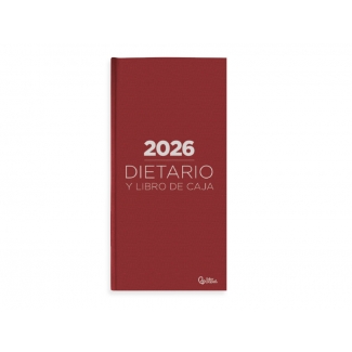 Liderpapel 173291 - Dietario, tamaño cuarto, color rojo