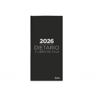 Liderpapel 173527 - Dietario, tamaño octavo, color negro