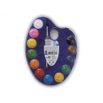 Liderpapel AB02 - Acuarela, estuche de plástico, 12 colores