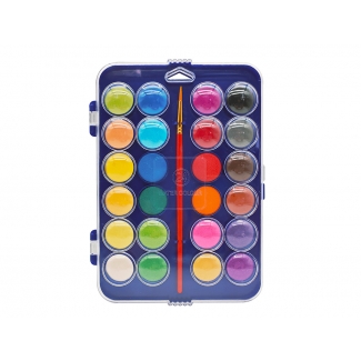 Liderpapel AB03 - Acuarela, estuche de plástico, 24 colores