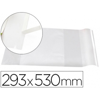 Liderpapel AD08 - Forralibro ajustable nº 29, con solapa adhesiva, pvc, 293 x 530 mm