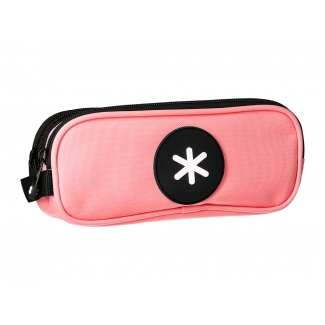 Liderpapel Antartik TK06 - Estuche portatodo, 2 compartimentos, tamaño 210 x 60 x 80 mm, color coral