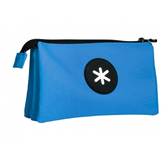 Liderpapel Antartik TK32 - Estuche portatodo, 3 compartimentos, tamaño 220 x 30 x 120 mm, color azul 