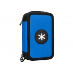 Liderpapel Antartik TK74 - Plumier escolar, 3 cremalleras, color azul