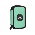 Liderpapel Antartik TK76 - Plumier escolar, 3 cremalleras, color menta