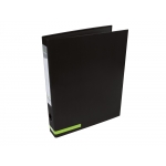 Liderpapel AY21 - Carpeta de anillas, 2 anillas mixtas de 25 mm, cartón forrado, tamaño A4, color negro