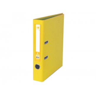 Liderpapel AY30 - Archivador de palanca, tamaño folio, lomo estrecho, con rado, color amarillo